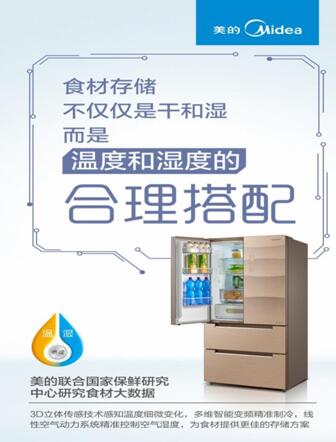 LD乐动 乐动体育食材存储不只控温 美的冰箱温湿精控更保鲜(图2) LD乐动 乐动体育食材存储不只控温 美的冰箱温湿精控更保鲜(图2)