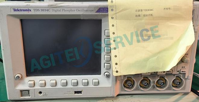 TDS3034C示波器维修无法开乐动体育机散热风扇抖动最新案