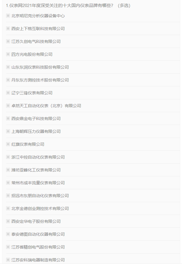 乐动体育 LD体育仪表网2021年度深受关注的十大国内外仪表