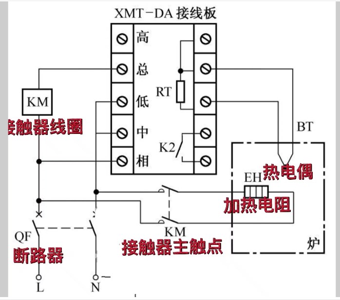 三线热电偶和两端温控器怎么接线？热电偶与温控器接线图LD乐动